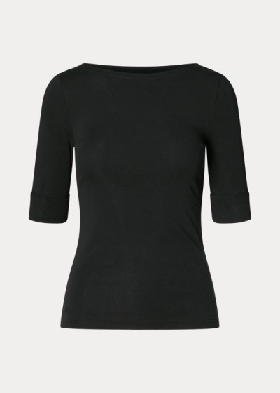 Top Ralph Lauren Algodão Boatneck Mulher 90354-TSCQ